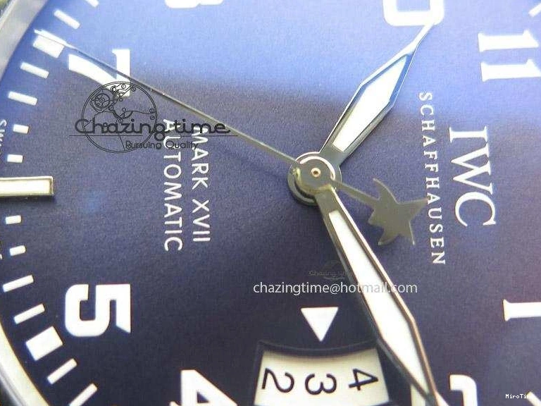 MIROTIME 0202 Mark XVII Le Petit Prince MK Maker 1:1 Best Edition SS Blue Dial On Brown Leather Strap A ComfortFit 7377